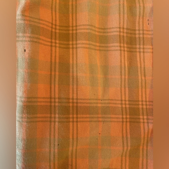 Pendleton - Surf Pendleton Cotton Orange Plaid Men’s XXL Long Sleeve Shirt - Picture 5 of 7